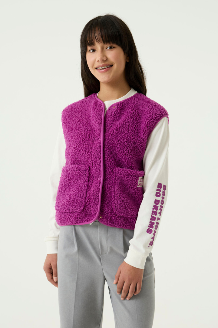 GARCIA Purple Teddy Vest