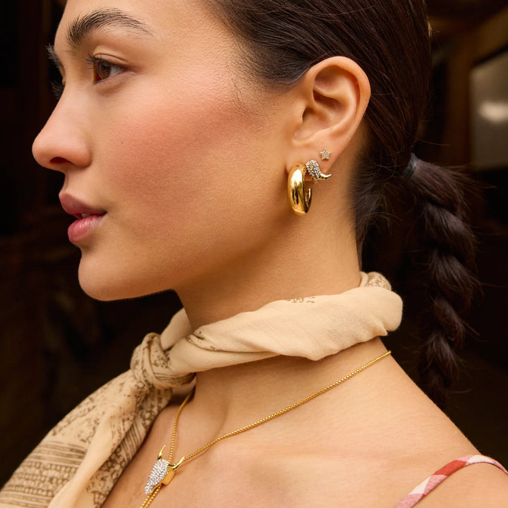 Chunky Statement Hoop Earrings