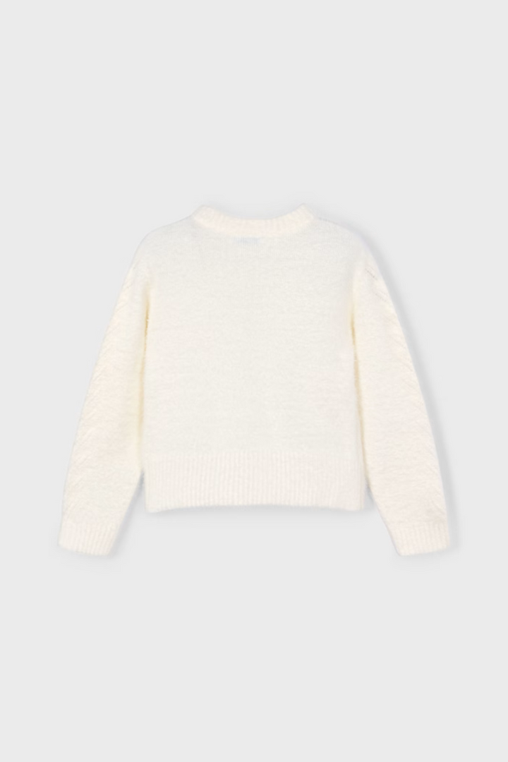 Faux Fur Knit Sweater