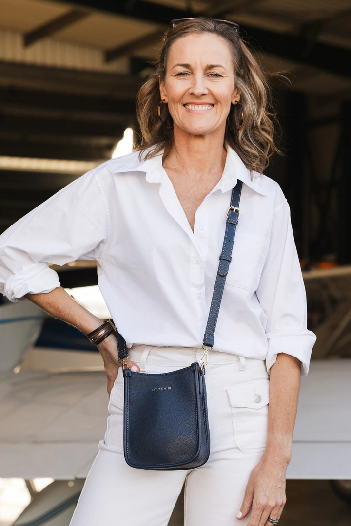 Parker Crossbody Bag in Navy