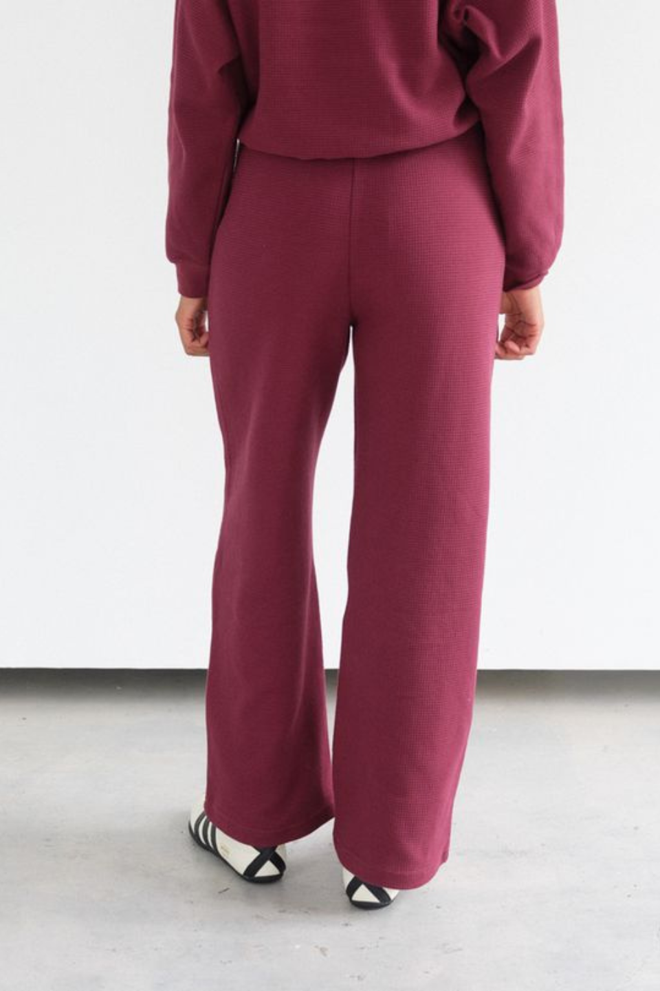 Waffle Wide Leg Pant