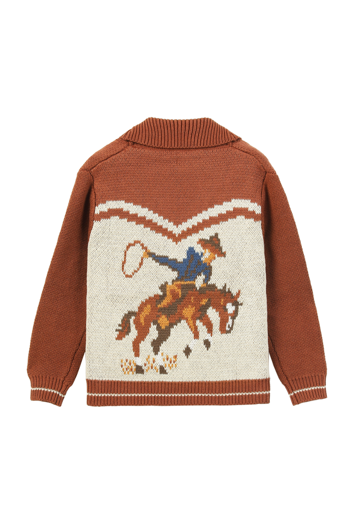 Me &amp; Henry YEEHAW cowboy cardigan