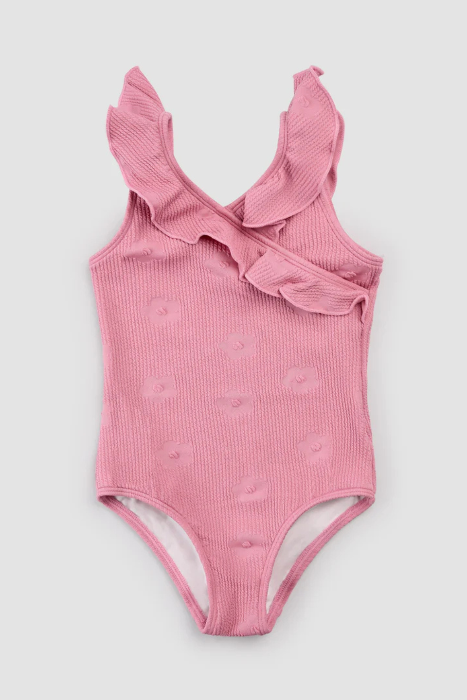 Hibiscus Pink Cross-Body Swimsuit - Hot Peppers Clothing