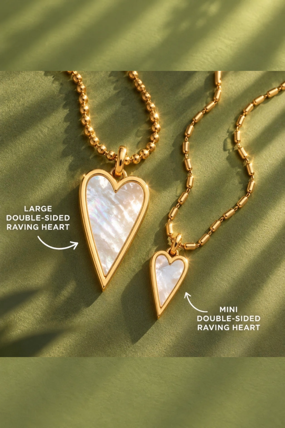 DBL Designs Pink Double-Sided Mini Heart Necklace