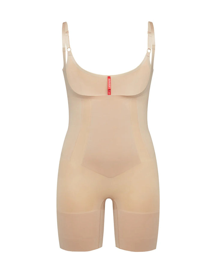 Open-Bust Mid-Thigh Bodysuit