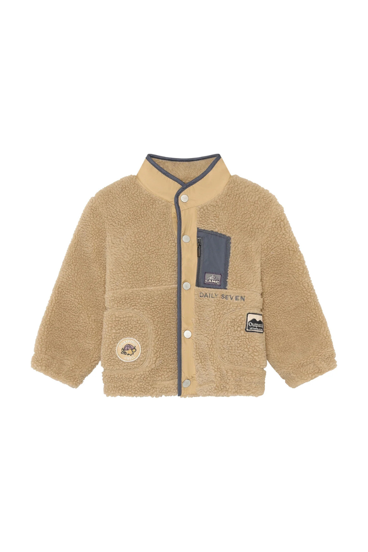 Daily Seven Teddy Jacket - Sandshell