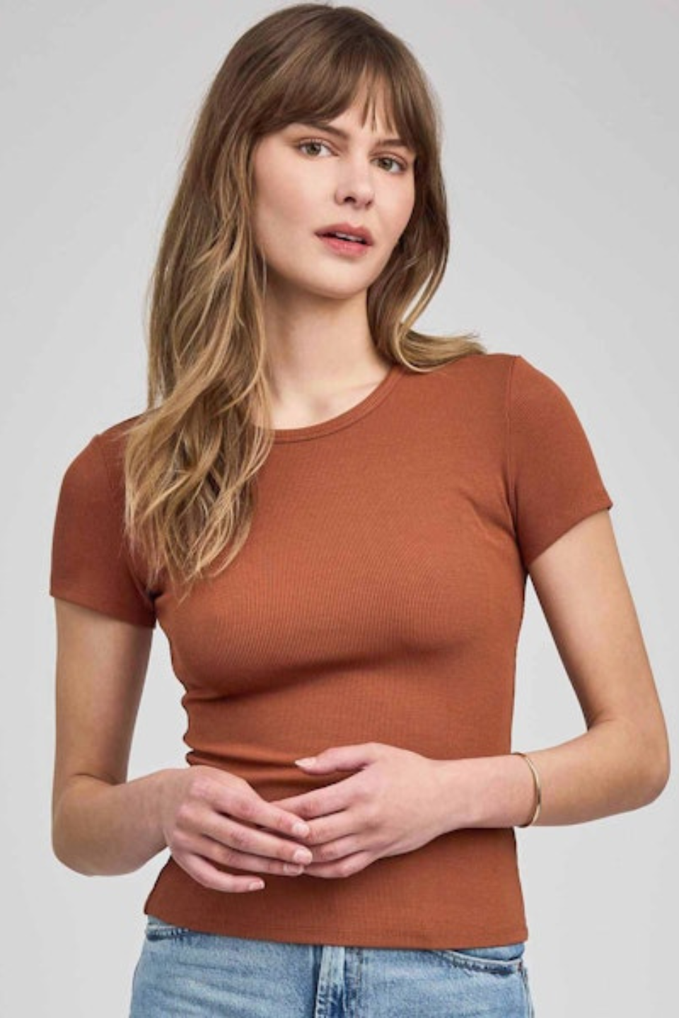 Raegan Ribbed T-Shirt - Hot Peppers Clothing