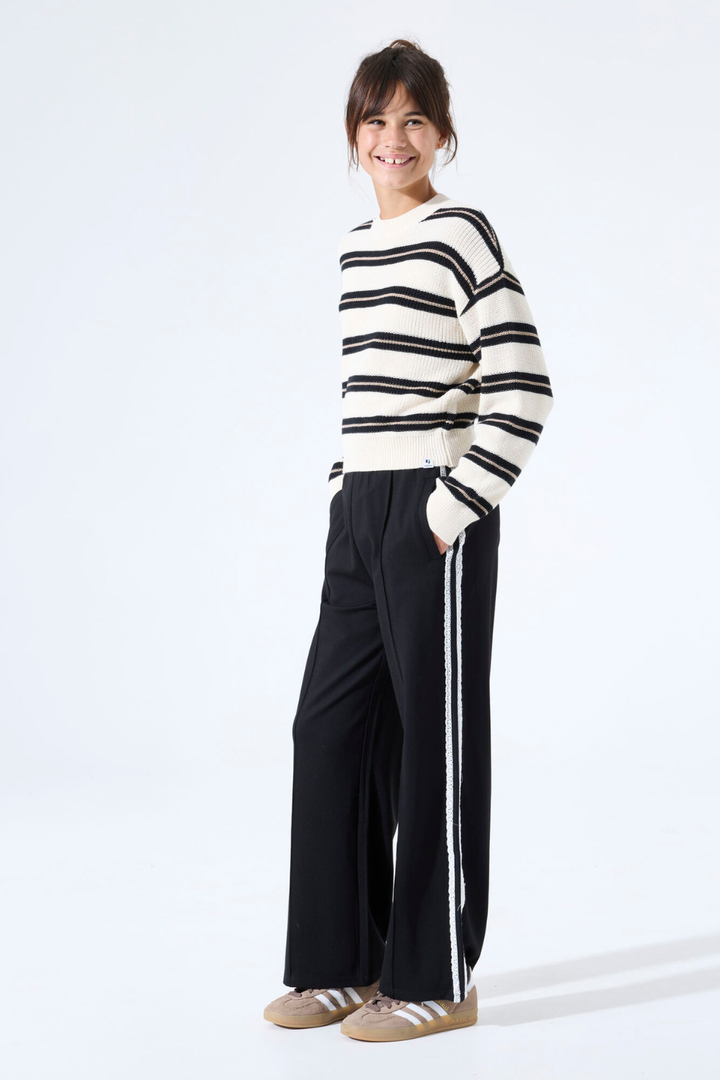 Black Trousers with Lace