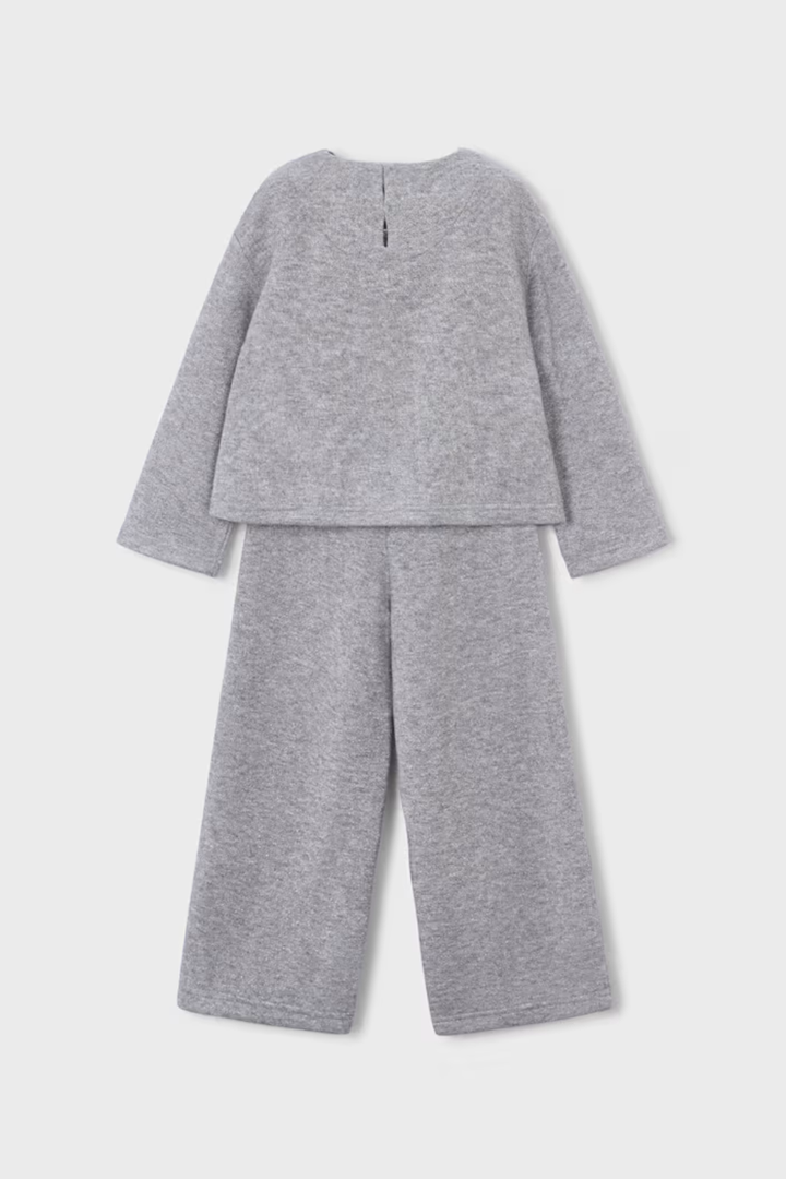 Mayoral Girl Bow Sweater and Pants Set
