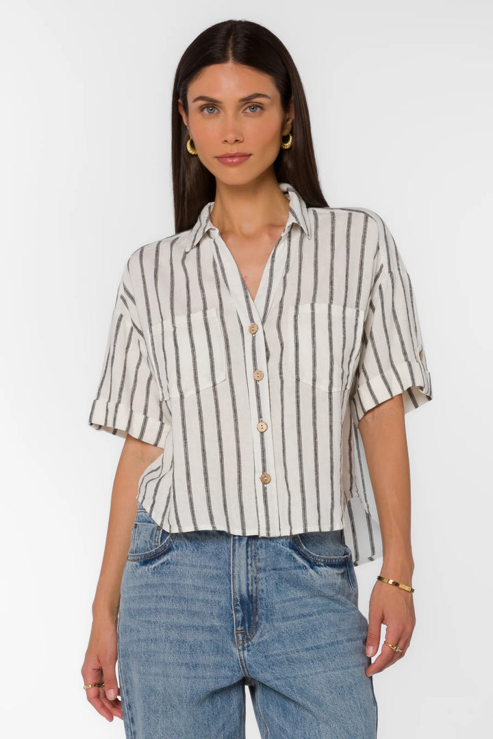 Brandon Black Stripe Shirt