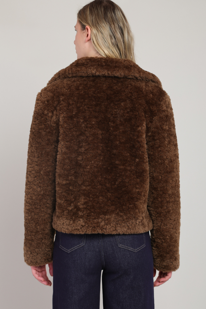 Room 34 Romy Faux-Fur Cropped Coat