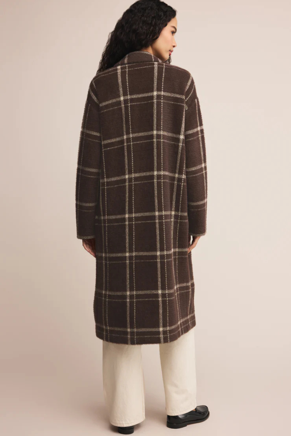Mason Knit Plaid Coat