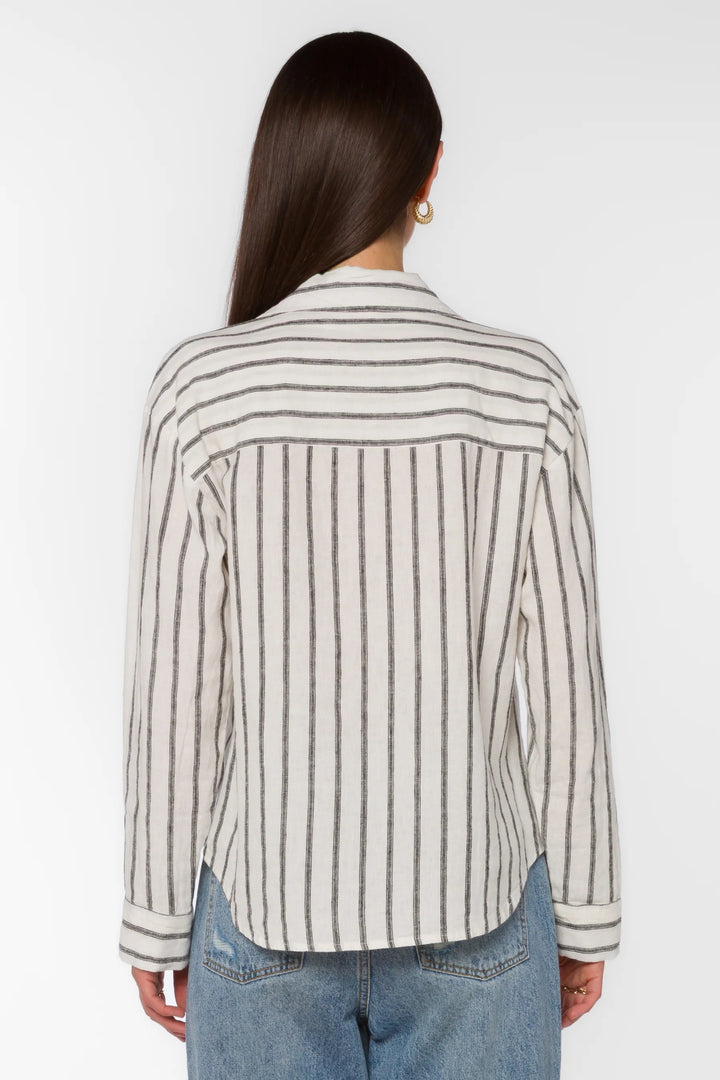 Lyla Black Stripe Shirt