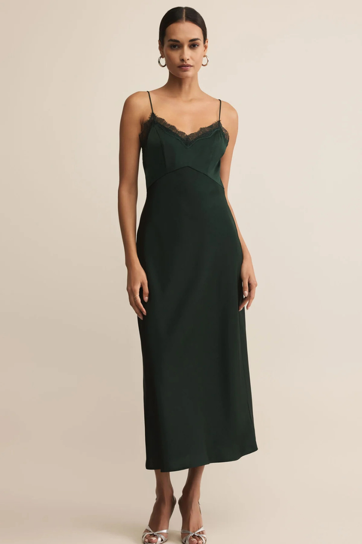 After Hours Luxe Satin Midi Dress