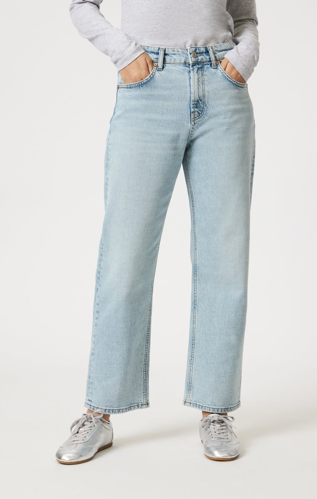 Savannah Straight Leg Jeans | Bleached Classic Blue