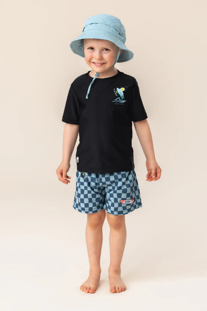 Teal UV Swim Shorts - Hot Peppers Clothing