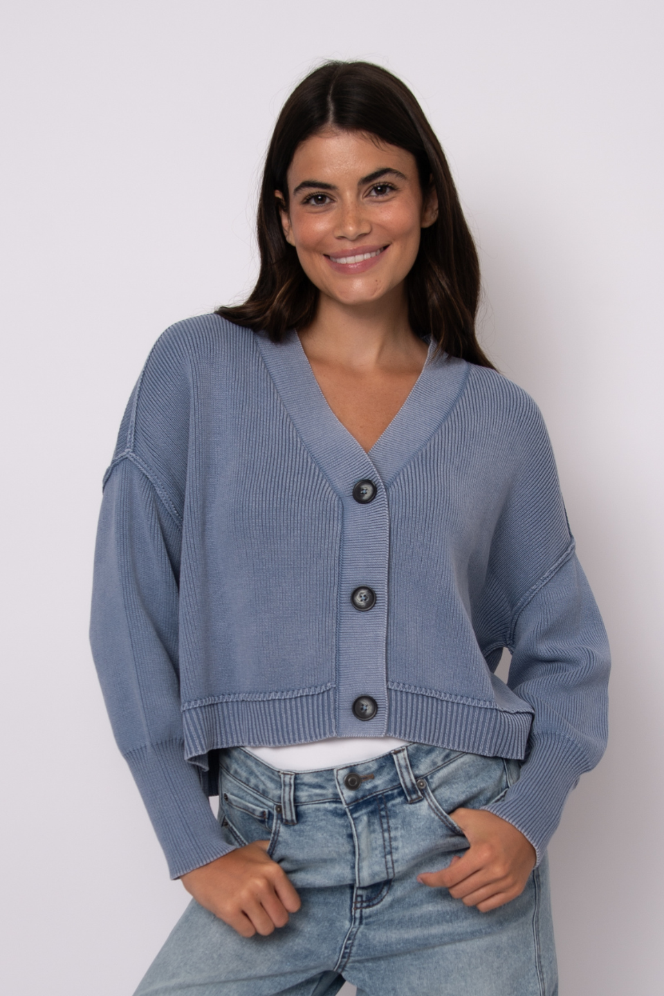Rd Style Sumire V-Neck Acid Blue Cardigan Rd Style