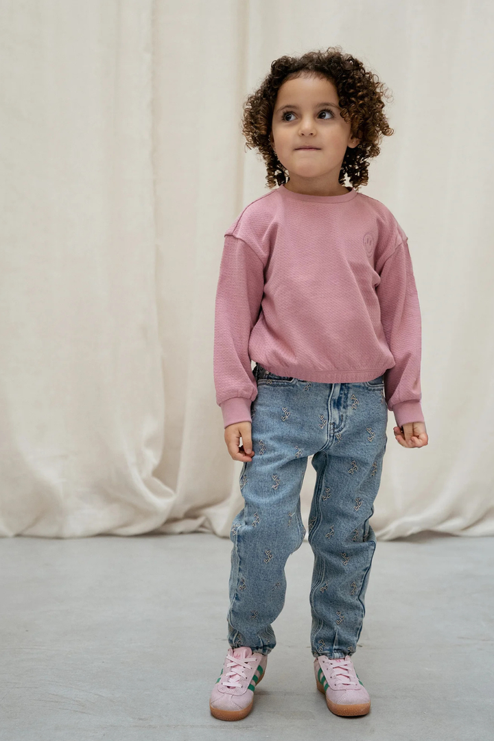 Daily Seven Jeans Mom Fit Embroidery - Used Medium Denim