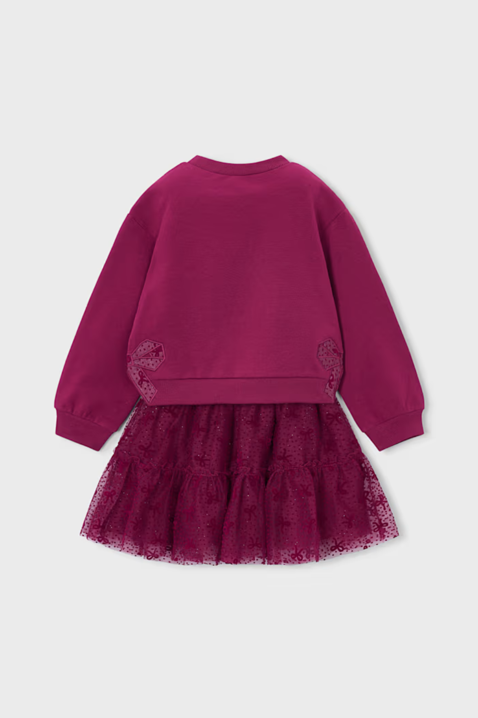 Mayoral Girl Tulle Skirt &amp; Sweatshirt Set