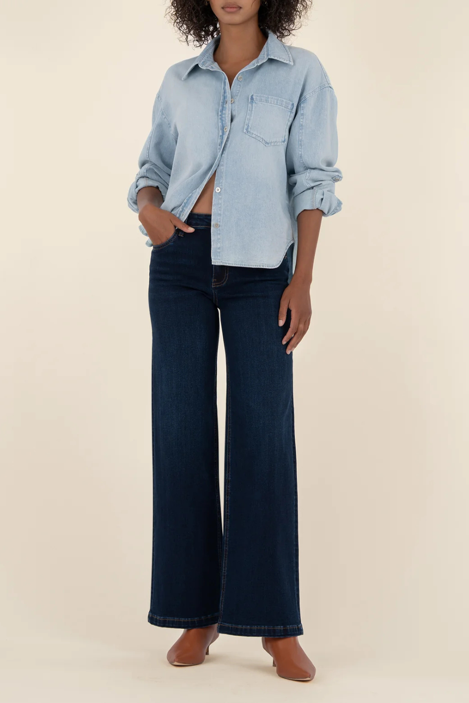 Jean High Rise Wide Leg