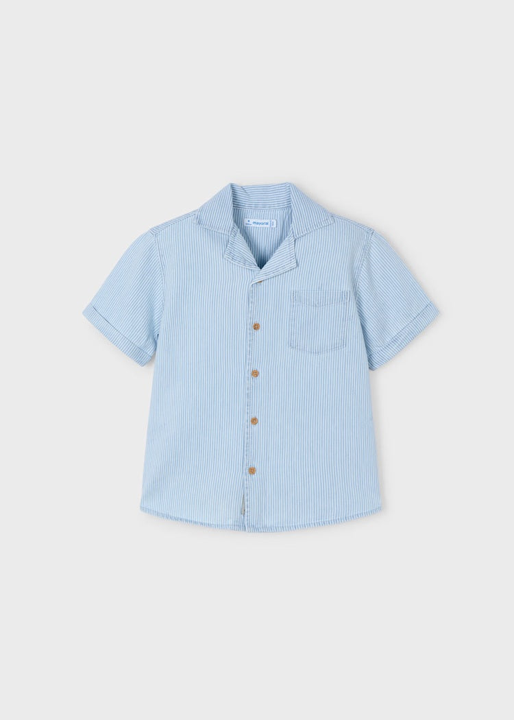 Lightweight Denim Short Sleeved Shirt
