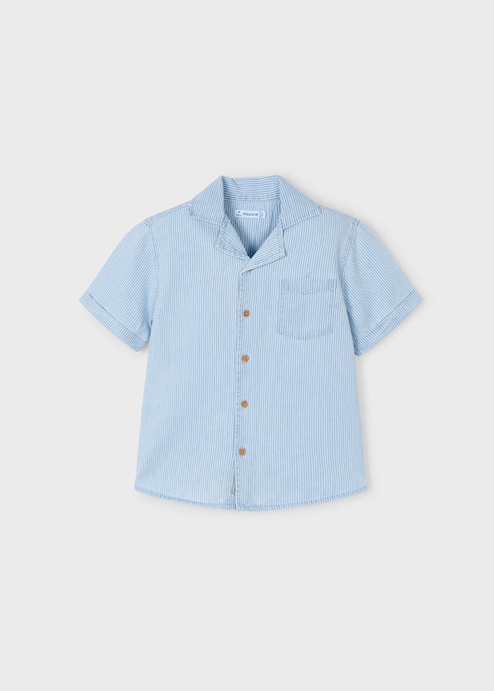 Lightweight Denim Short Sleeved Shirt