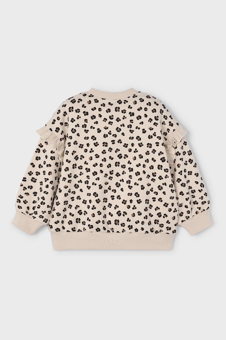 Ruffle sleeve pullover