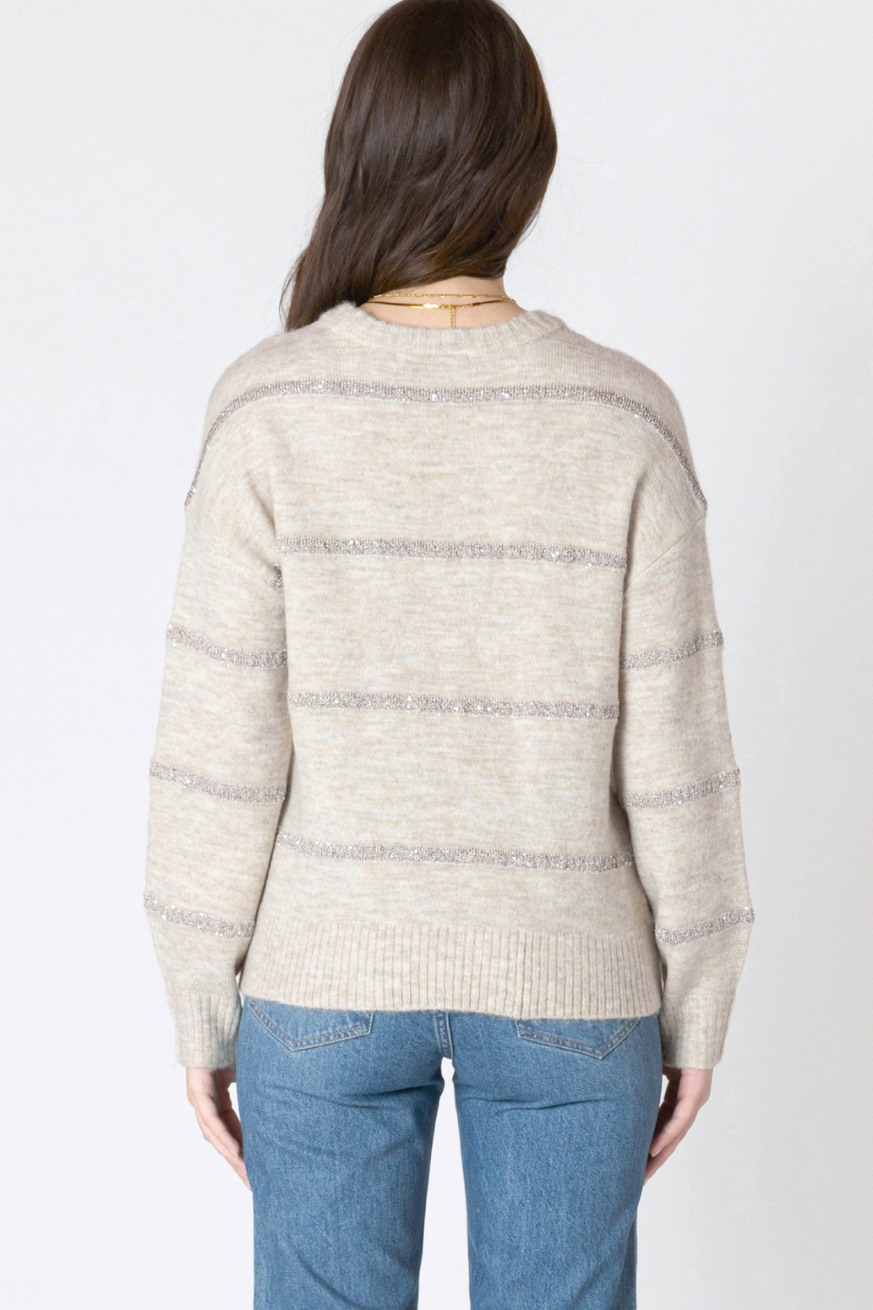 Opal Sequin Stripe Sweater