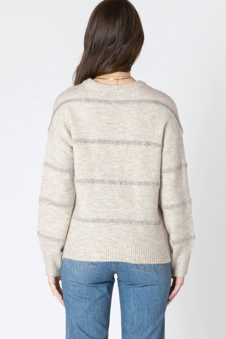 Opal Sequin Stripe Sweater