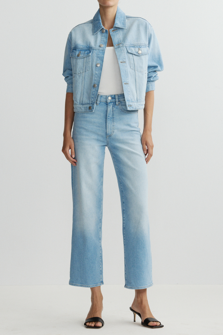 Karmine Refined Wide Leg High Rise 28" Jeans