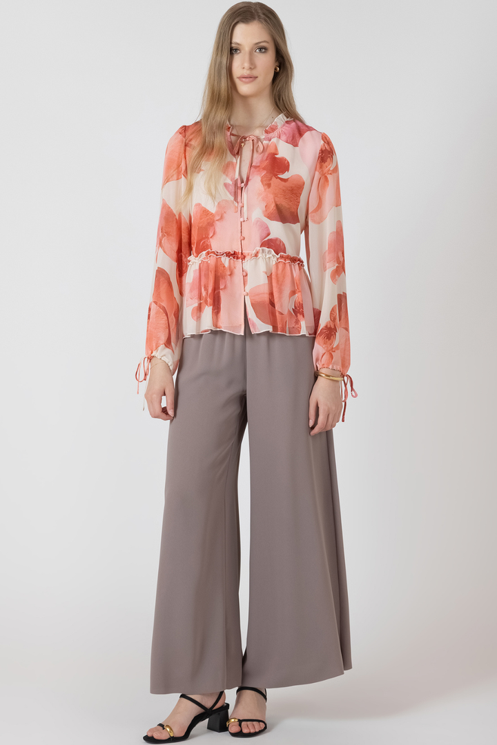 Black Tape Rosalie Blouse - Hot Peppers Clothing