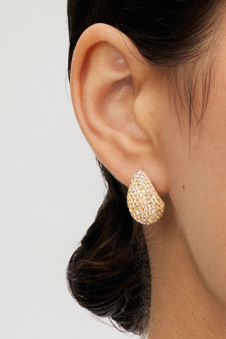 HILLBERG &amp; BERK Mini Dream Puff Sparkle Stud Earrings HILLBERG &amp; BERK