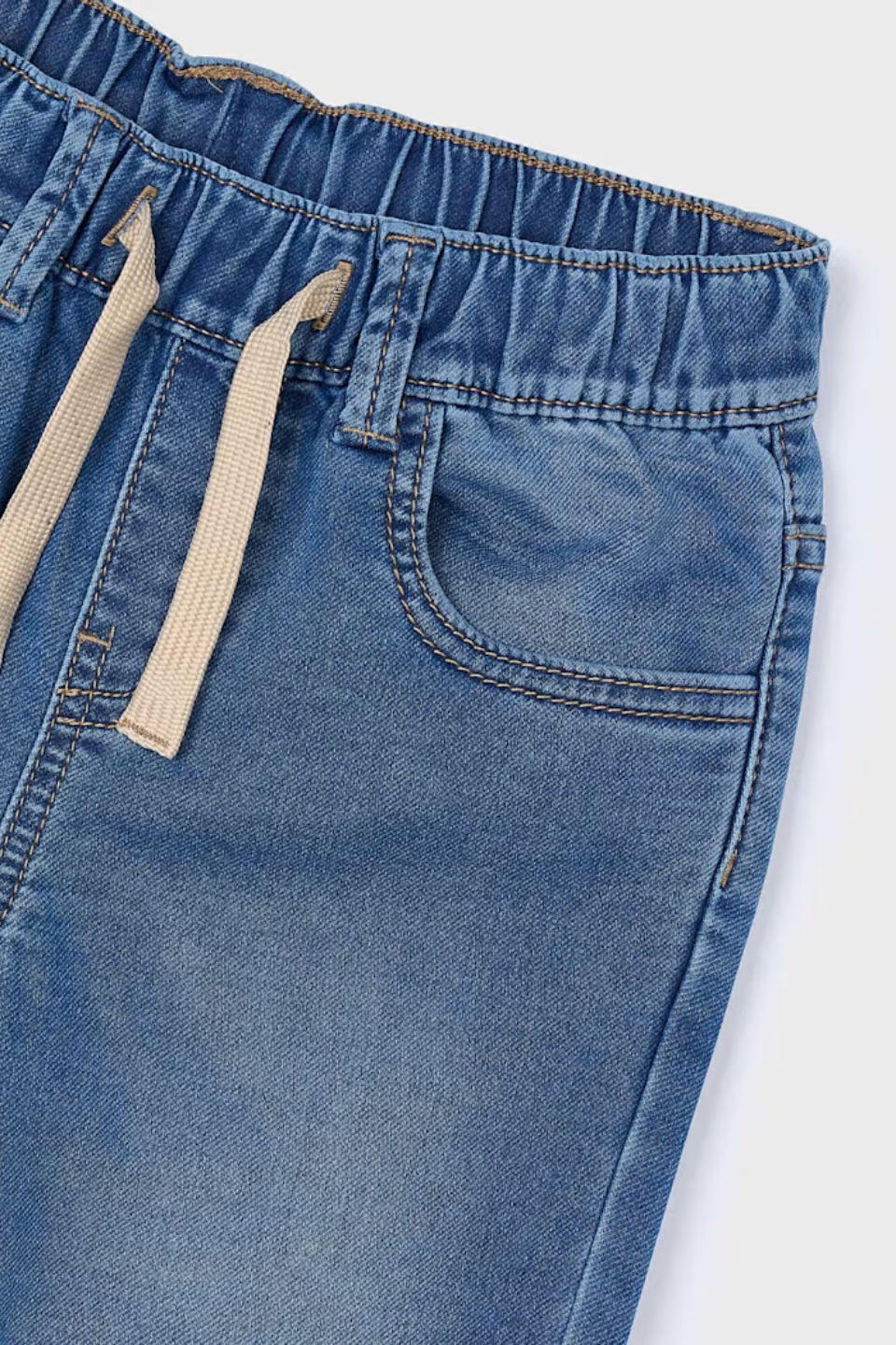 Jogger Jeans With Drawstring Waist