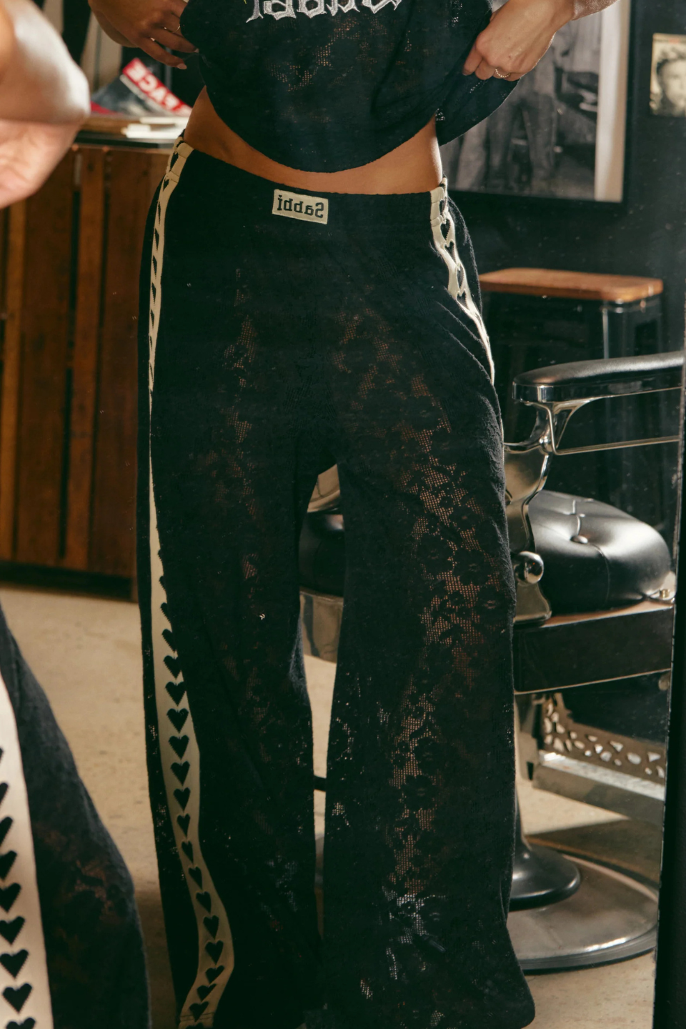 SABBI RAVING HEART LACE PANTS SABBI