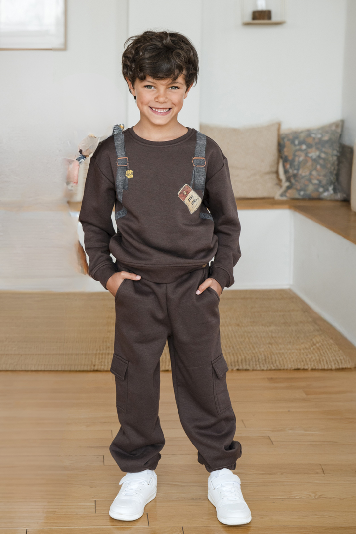 MID Youth Boys Cargo Sweat Joggers
