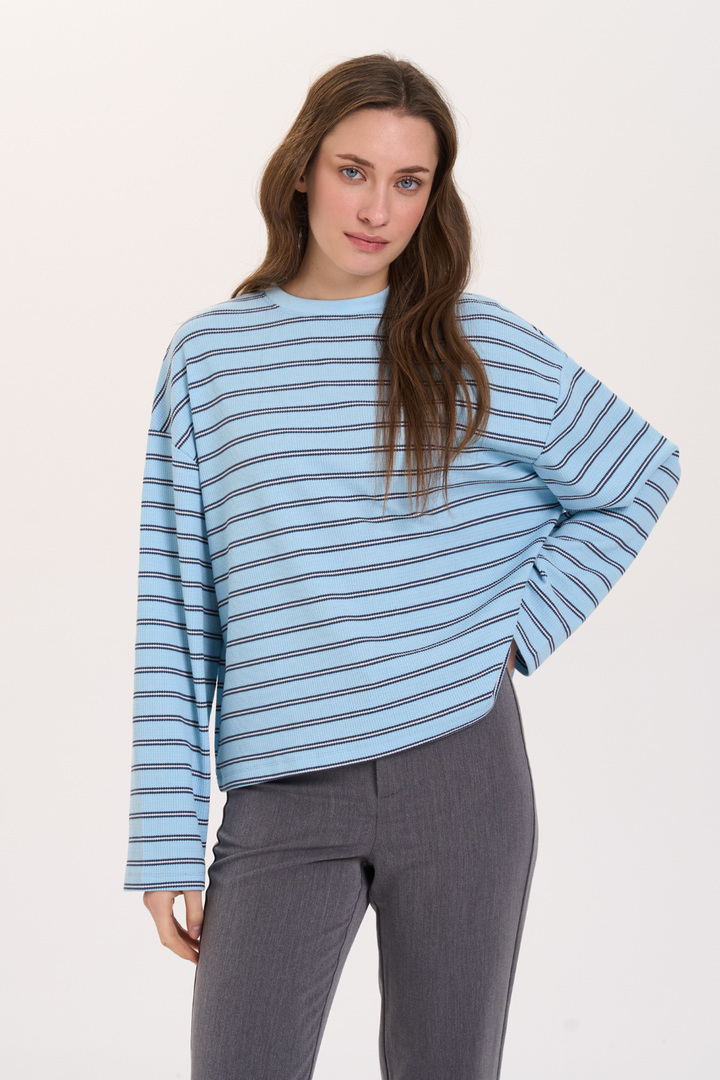 24COLOURS Kasen Stripe Long Sleeve Tee