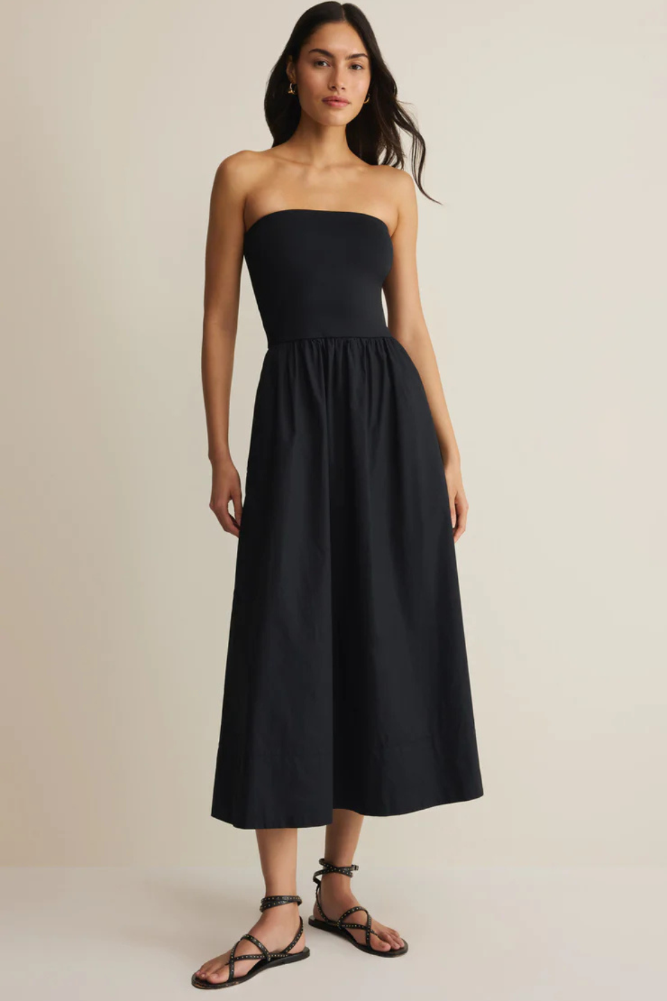 Z Suply Sunsought Strapless Midi Dress Z SUPPLY