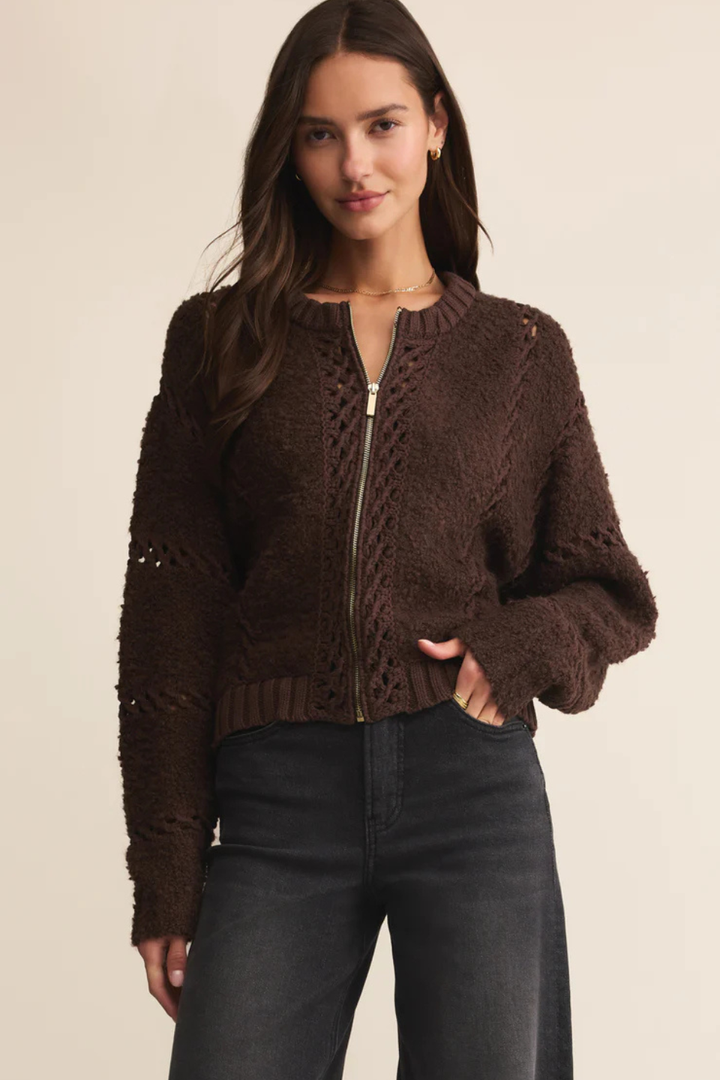 Sundance Zip-Up Sweater Jacket