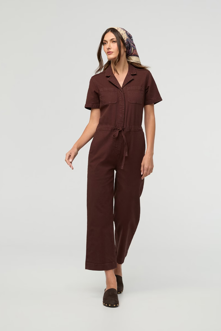 DU/ER Stretch Canvas Girlfriend Jumpsuit