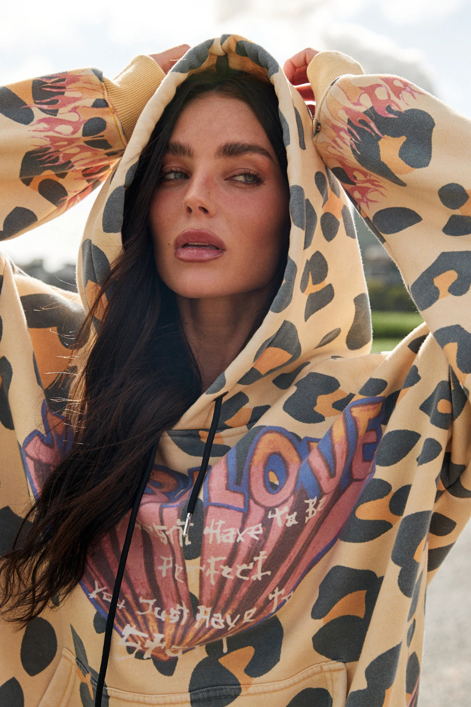 SABBI THE FLAMING LEOPARD HOODIE SABBI