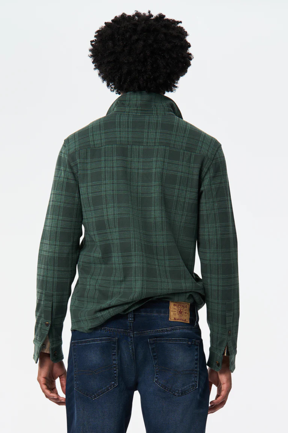 Samme Plaid Blanket Shirt in Fern