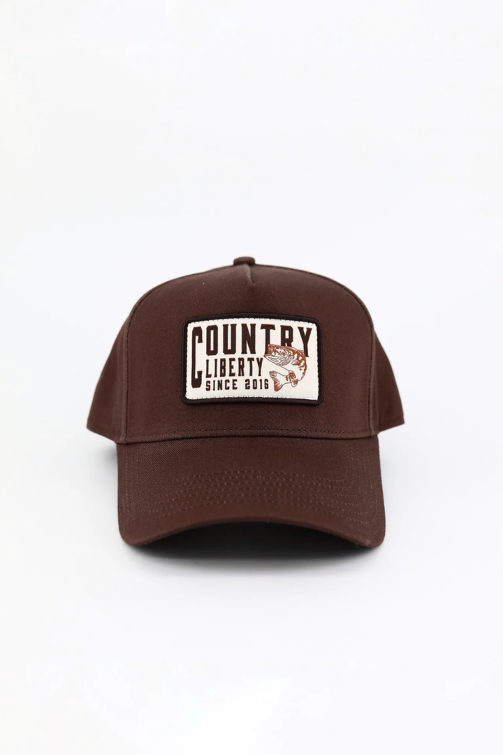 Country Liberty Faded Brown Reel It In Hat COUNTRY LIBERTY