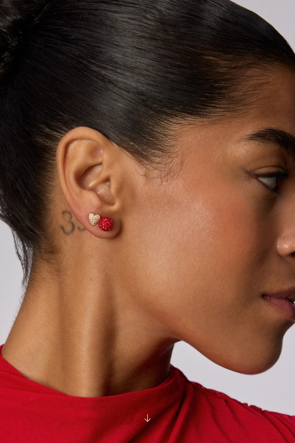 Red Velvet Sparkle Ball™ Small Stud Earrings