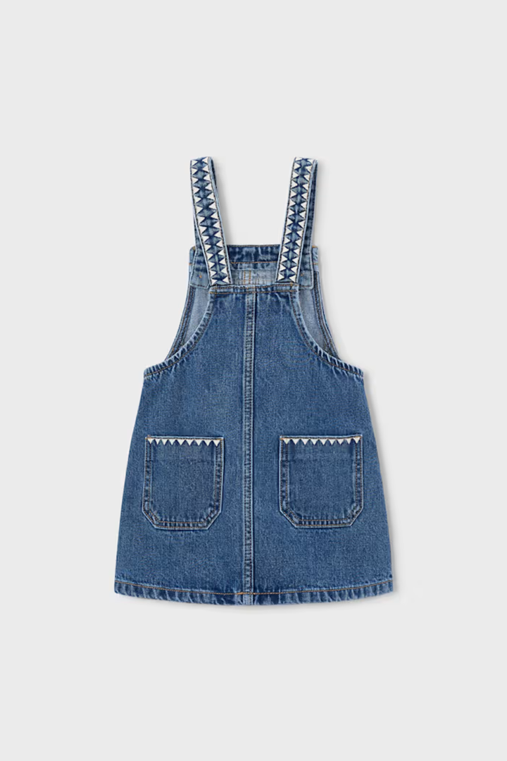 Mayoral Girls Embroidered Overall Skirt
