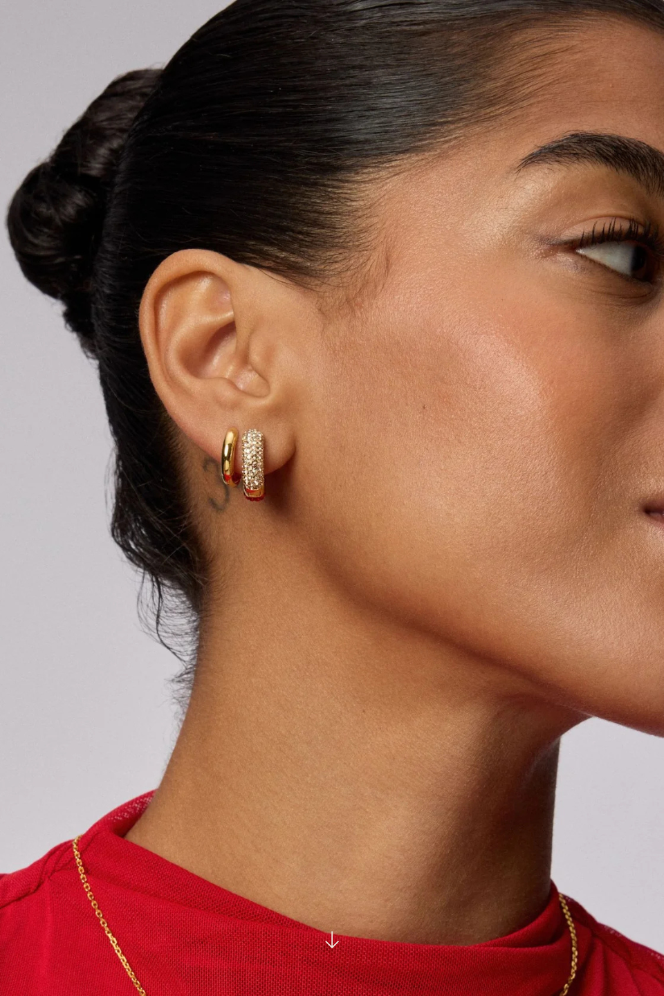 Red Velvet Always On Sparkle Hoop Earrings