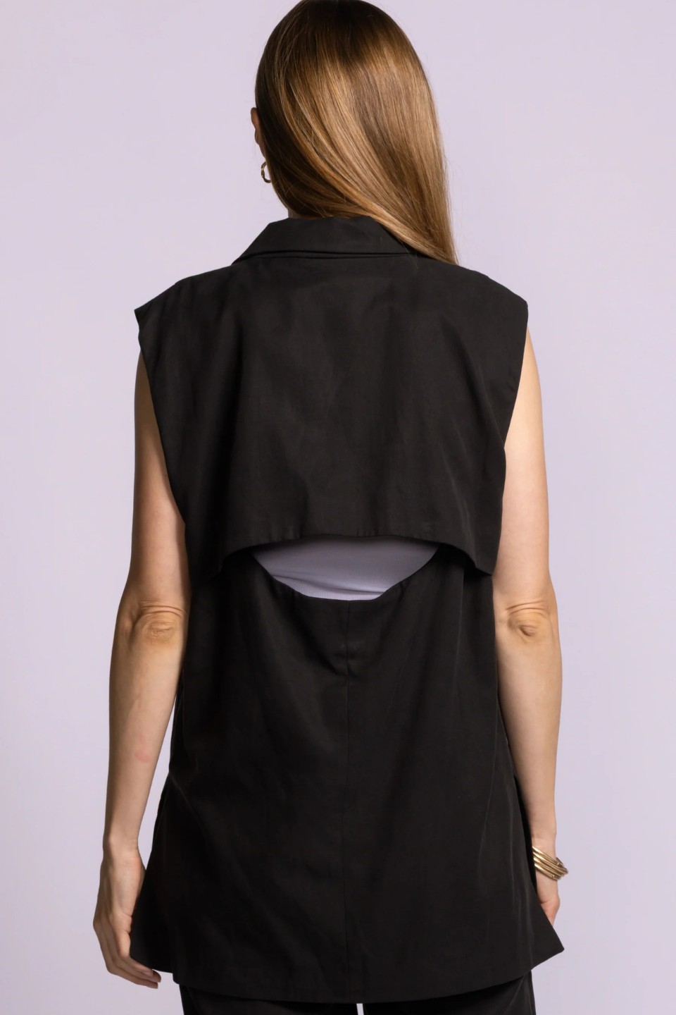 Helen Vest Black - Hot Peppers Clothing