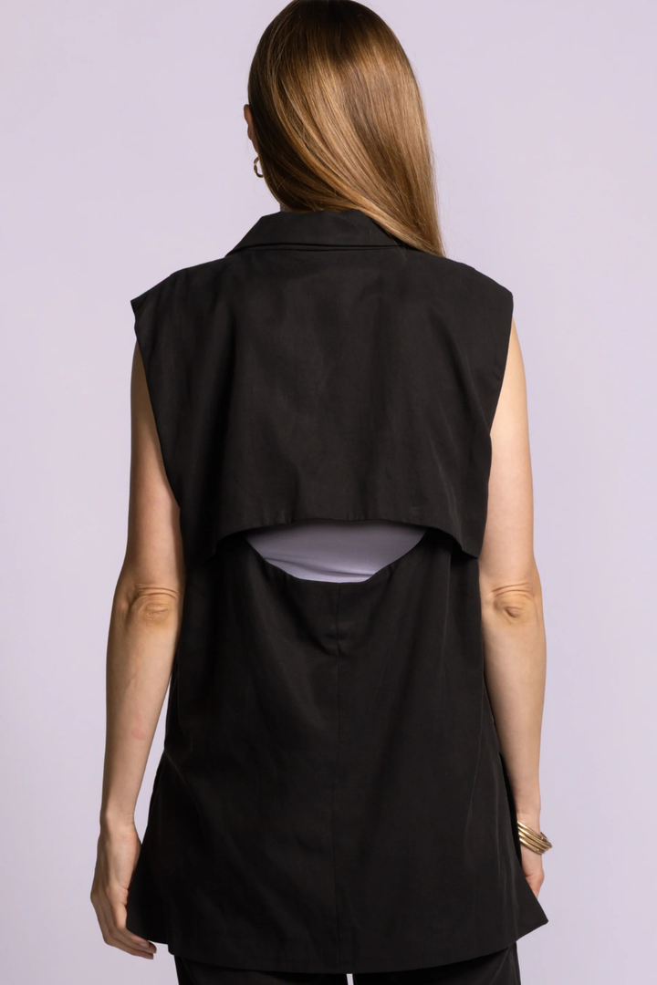 Helen Vest Black - Hot Peppers Clothing