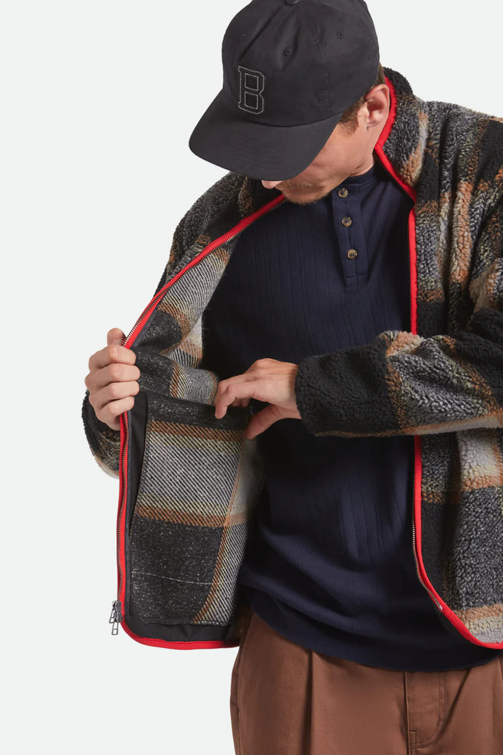 Buffalo Plaid Sherpa Full Zip
