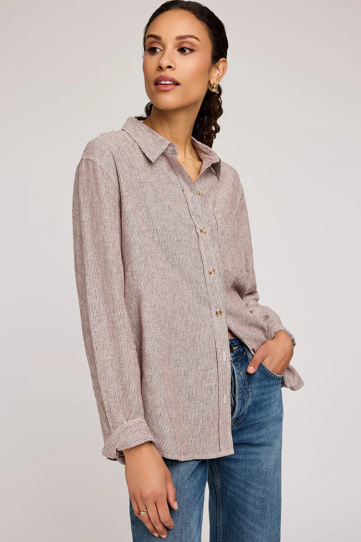 Arabella Striped Button Down Shirt