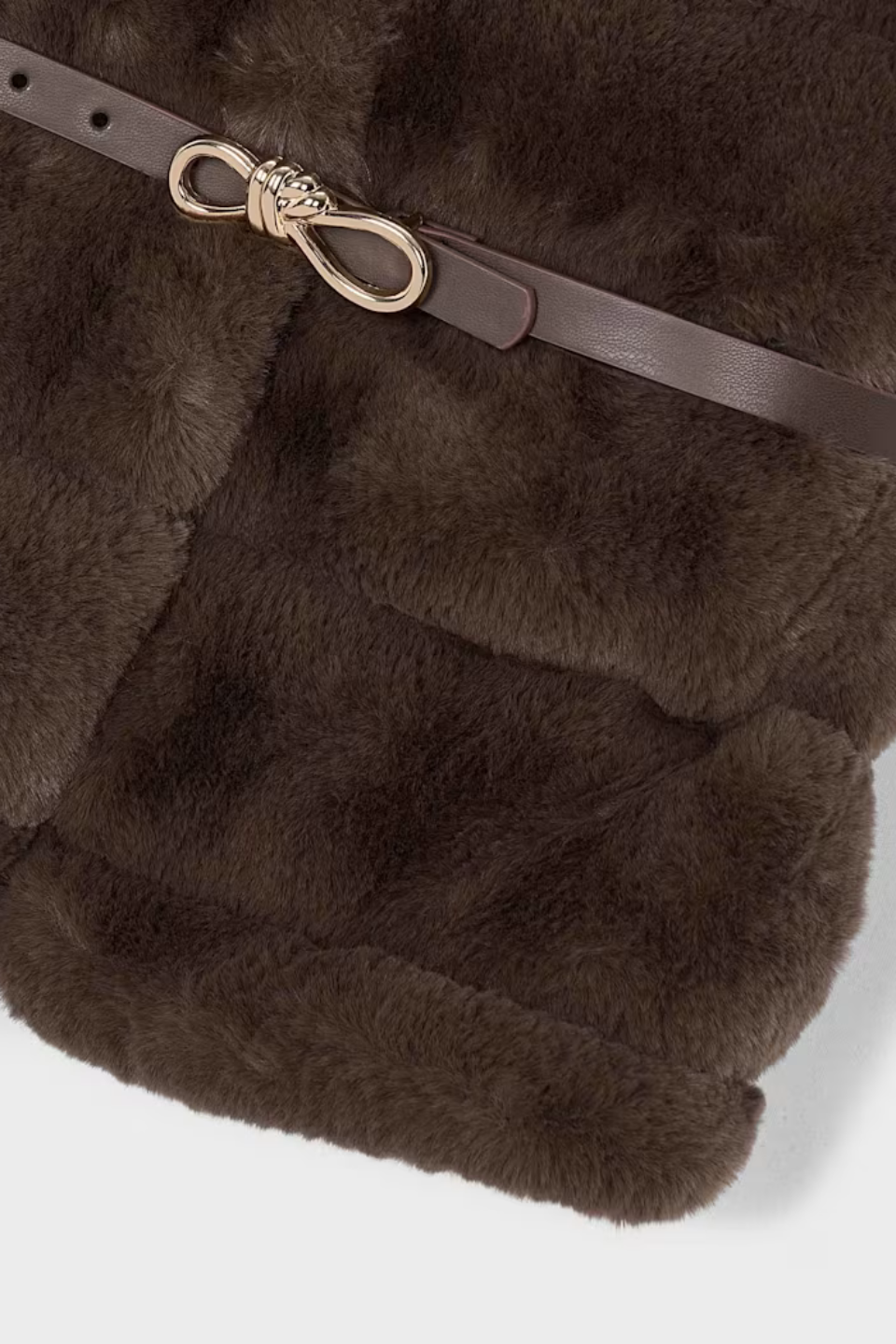 Mayoral Girl Faux Fur Belted Vest